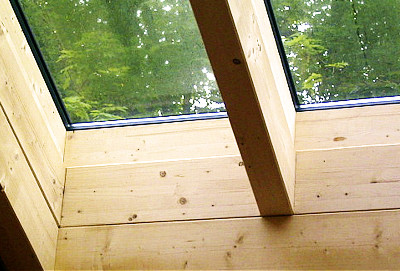 Projekt "Neubau - Sichtdachstuhl mit Verglasung" - Motiv 3 ( 2006 Zimmerei Kuffer. Alle Rechte vorbehalten.)