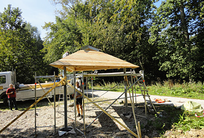 Projekt "Pavillon im Wald" ( 2012 Zimmerei Kuffer. Alle Rechte vorbehalten.)
