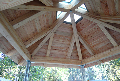 Projekt "Pavillon im Wald" ( 2012 Zimmerei Kuffer. Alle Rechte vorbehalten.)